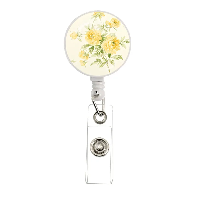 1 Unidad Creativa Linda Flor Retráctil Enfermera Insignia Carrete Clip Titular De La Insignia Tudiant Doctor Titular De La Tarjeta De Identificación Llavero - AliExprs 21