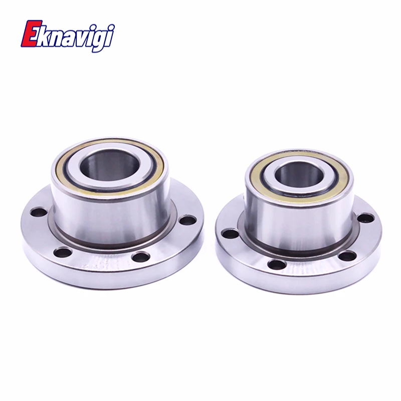 1PCS FL760202 FL760203 FL760204-2RS/ P4 DBB 공작 기계 볼 스크류 베어링 이중 씰 플랜지 앵귤러 콘택트 볼 베어링