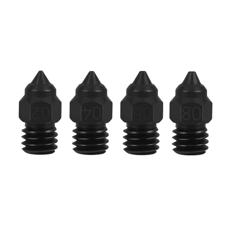 

Hardened Steel 0.2 0.4 0.6 0.8 3D Printer Nozzle For Ender3 5Pro/ Ender3V2/CR6SE