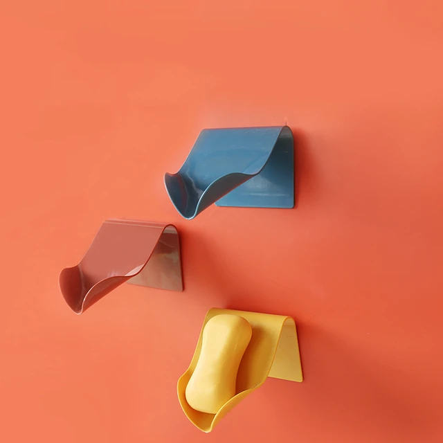 Fürdőszoba Zuhanyszappan Tartó Falra Szerelt Tároló Doboz Szappan Ingyenes Fúró Vízelvezető