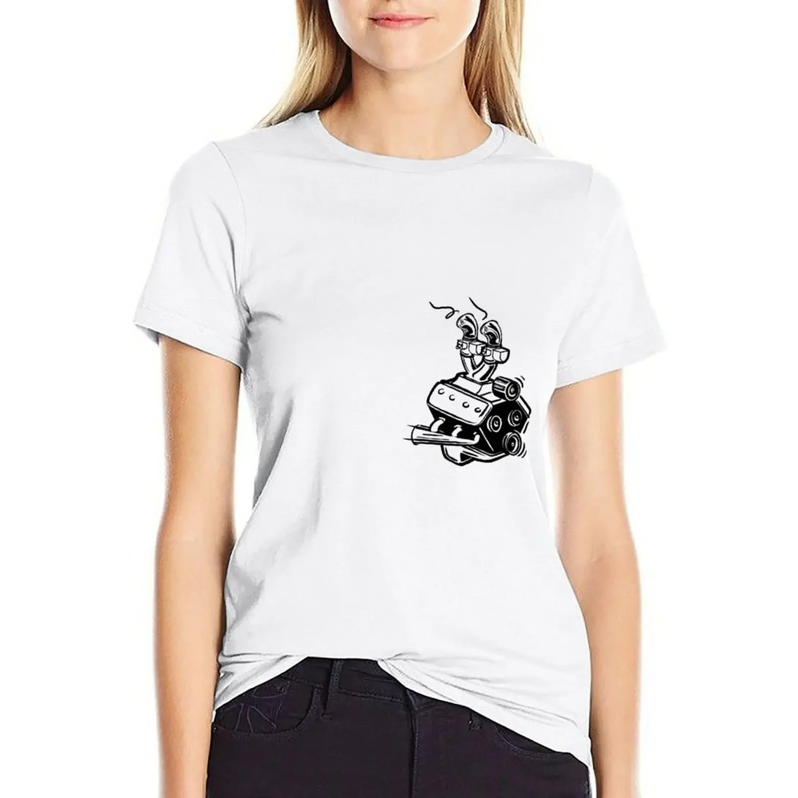 

Flathead Sketch T-shirt plus size tops graphics Aesthetic clothing t shirts for Womens