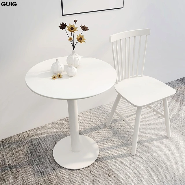 GUIGins Style Round Table Small Coffee Table Simple Modern Home Side Few Leisure Iron Art Photo Round Table Hot New 2