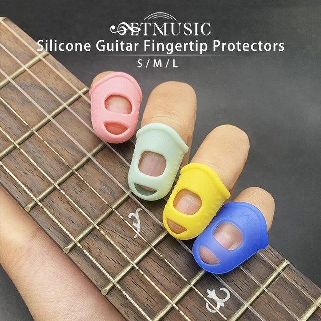 20Pcs/Set Silicone Finger Guards Guitar Fingertip Protectors For