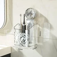 Light Luxury Style Glacier Pattern Suction Cup Shelf,Bathroom Suction Cup Storage Rack,Punch Free Sorting Box 2