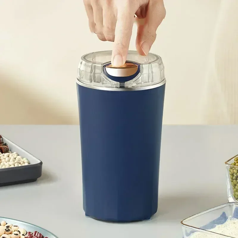 2024 New Small Electric Grinding Machine Grain Grinder Coffee Grinder Stainless Steel Nuts Beans Grains Mill Herbs  for kitchen 2