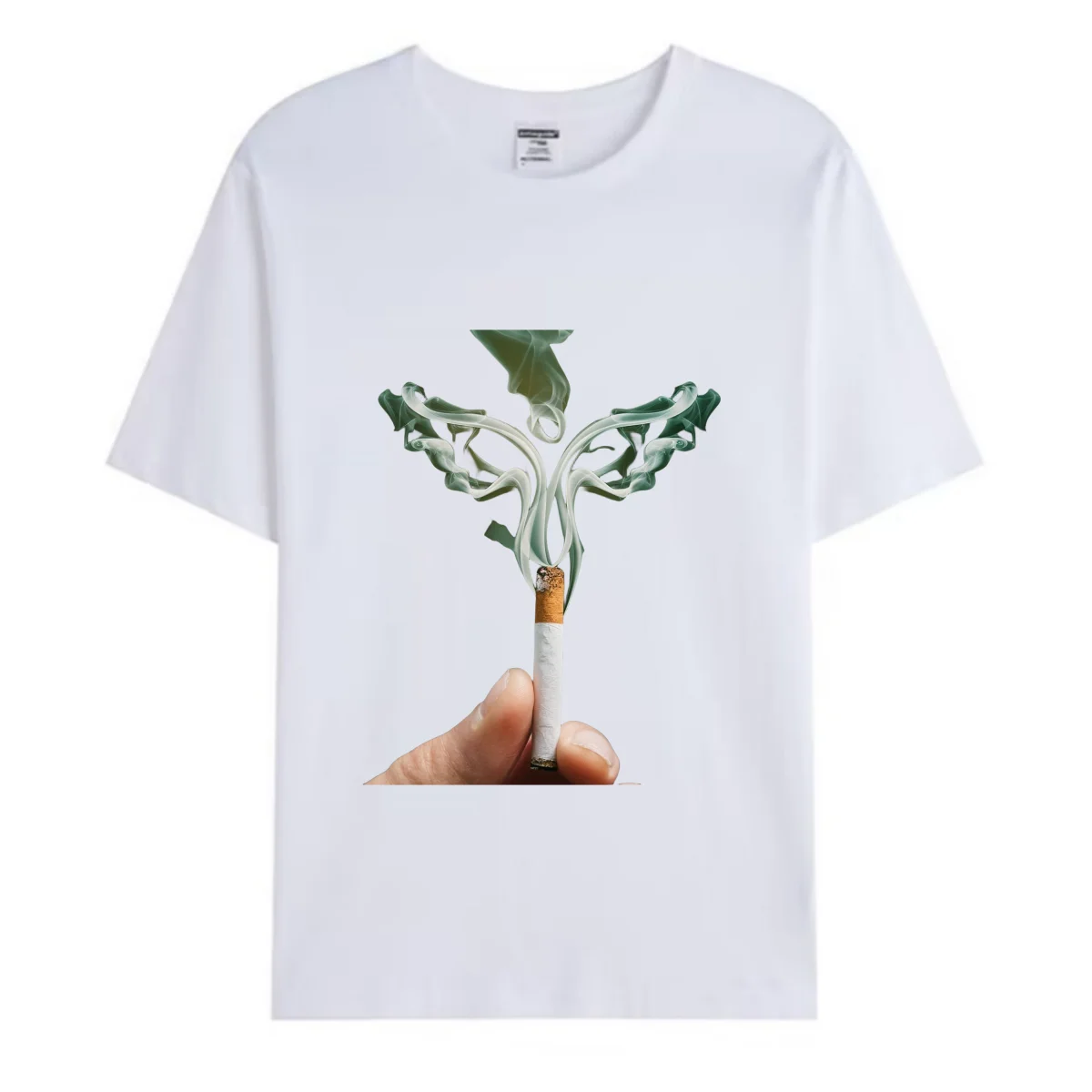 

2024 Creative Customized T-shirt Cotton Cigarette Melancholy Casual Clothes Unisex Children