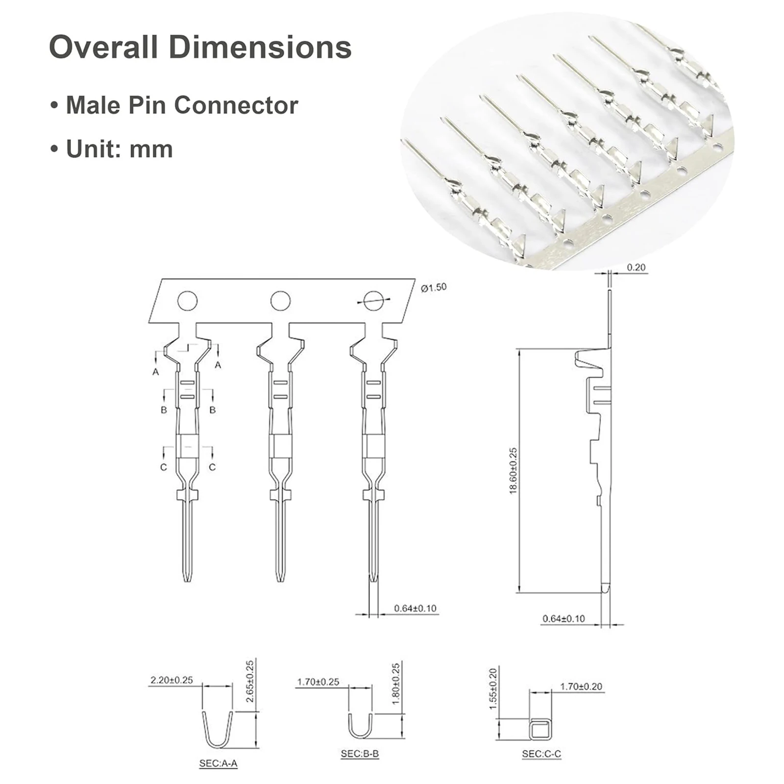 50/100Pairs Dupont Connector 2.54mm Jumper Wire Cable Pin Connector Terminal Male and Female Crimp Pins Kit Housing Jumper dupont wire jumper cable kit