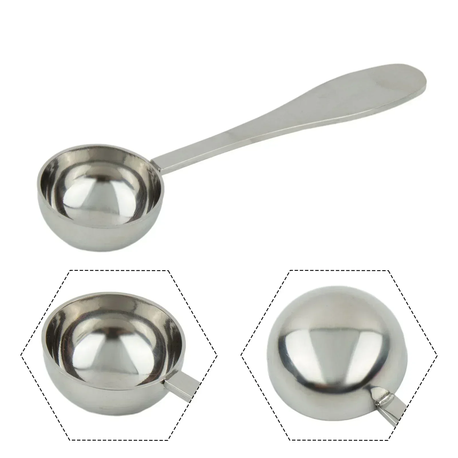 Coffee Scoops Measuring Spoon Spices And Other Condiments 10ML 12.1*3.1cm Measuring Spoon Stainless Steel