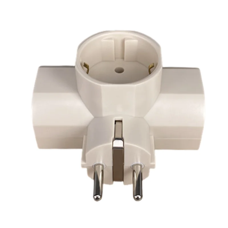 European Type Conversion Plug 1 TO 3 Way EU Standard Power Adapter Socket 16A Travel Plugs AC 250V plug adapter eu plug adapter power adapter eu socket converter power plug adapter plug converter