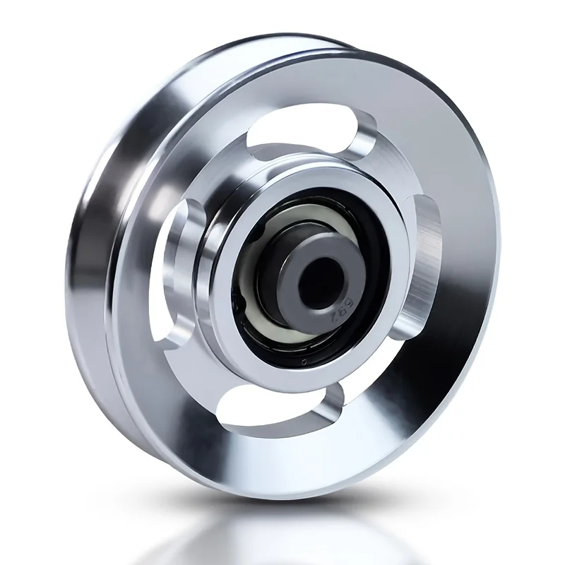 1Pc Aluminum Alloy Bearing Pulley Wheel 90/105MM Strength Training Equipment Pulley Wheel Gym Accessory for Gym Equipment Part