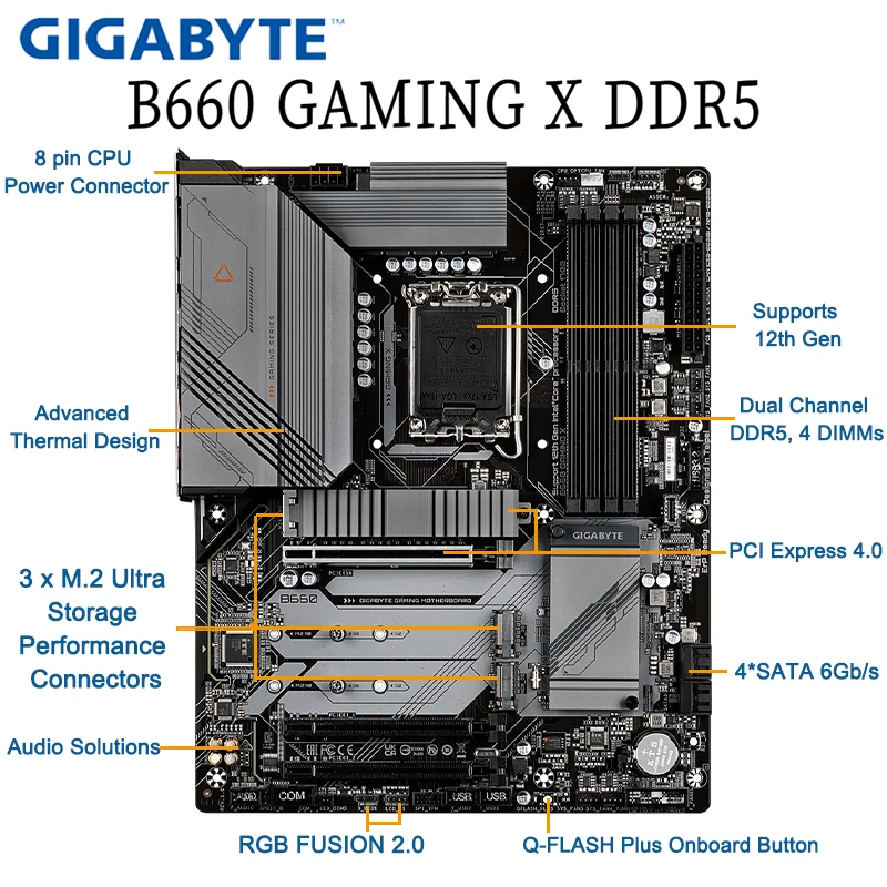 Gigabyte Motherboard B660M Gaming X DDR4 ubicaciondepersonas.cdmx.gob.mx