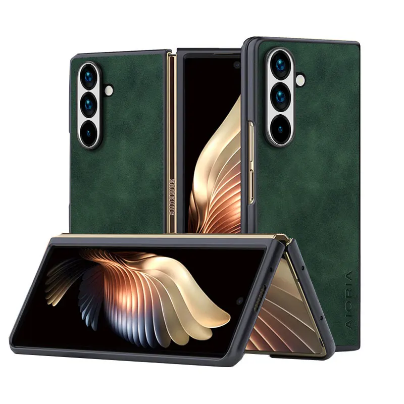 Silky Feel Lightweight Durable PU Leather Foldable Phone Case Cover