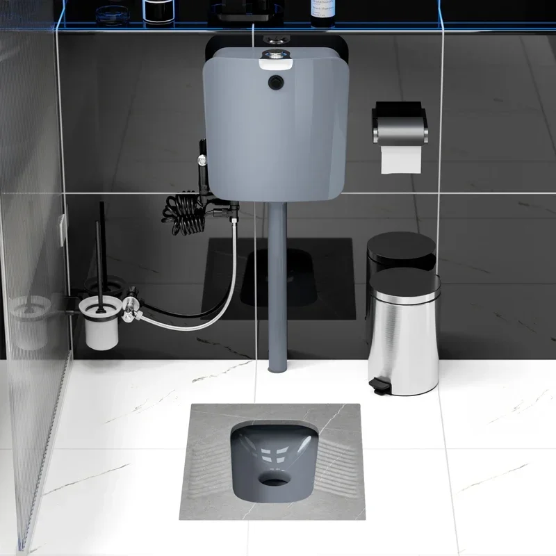 ~Toilet Induction Water Tank Set Deodorant Potty Chair Household Ceramic Urinal with Water Trap 5