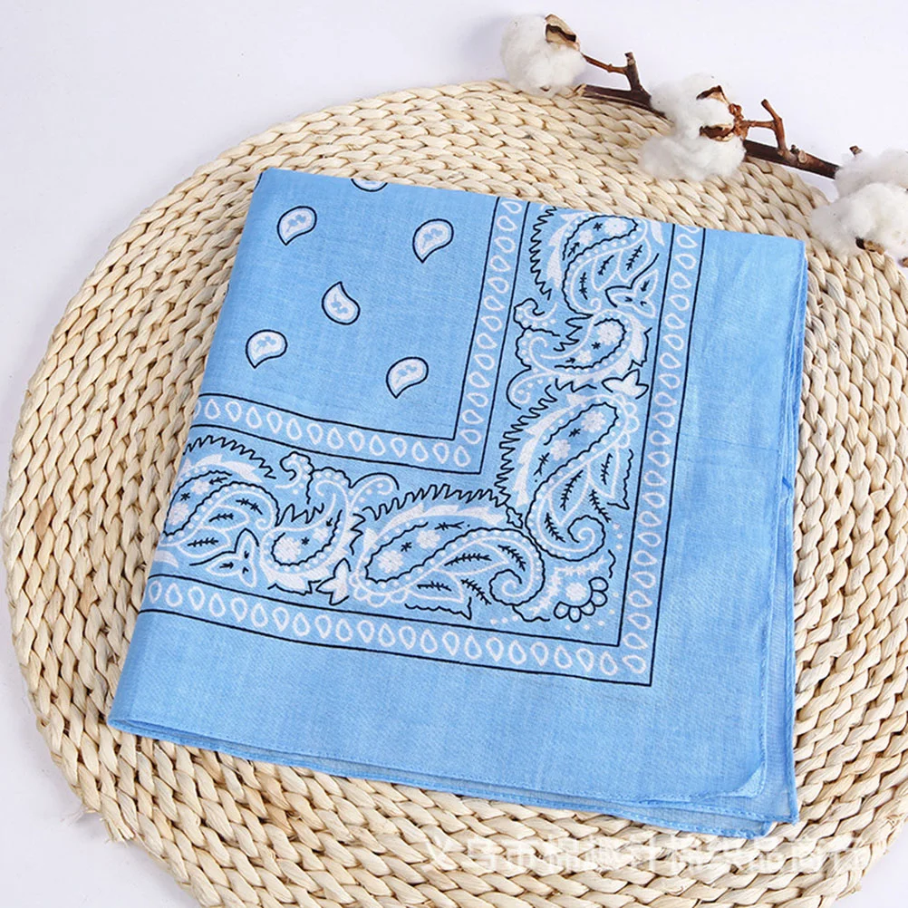 

Hair Scarf Headband Bandanas Paisley Polyester Headbands Hankerchief Square Handkerchief