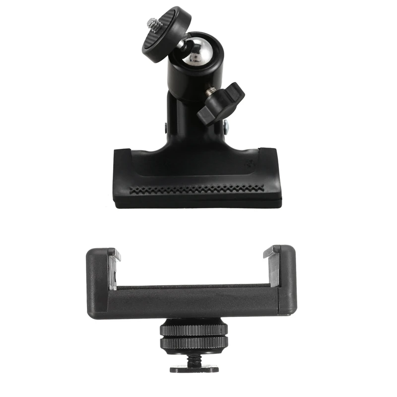 Metal Photo Studio Flash Spring Clamp Clip & 1/4 Inch Flash Hot Shoe