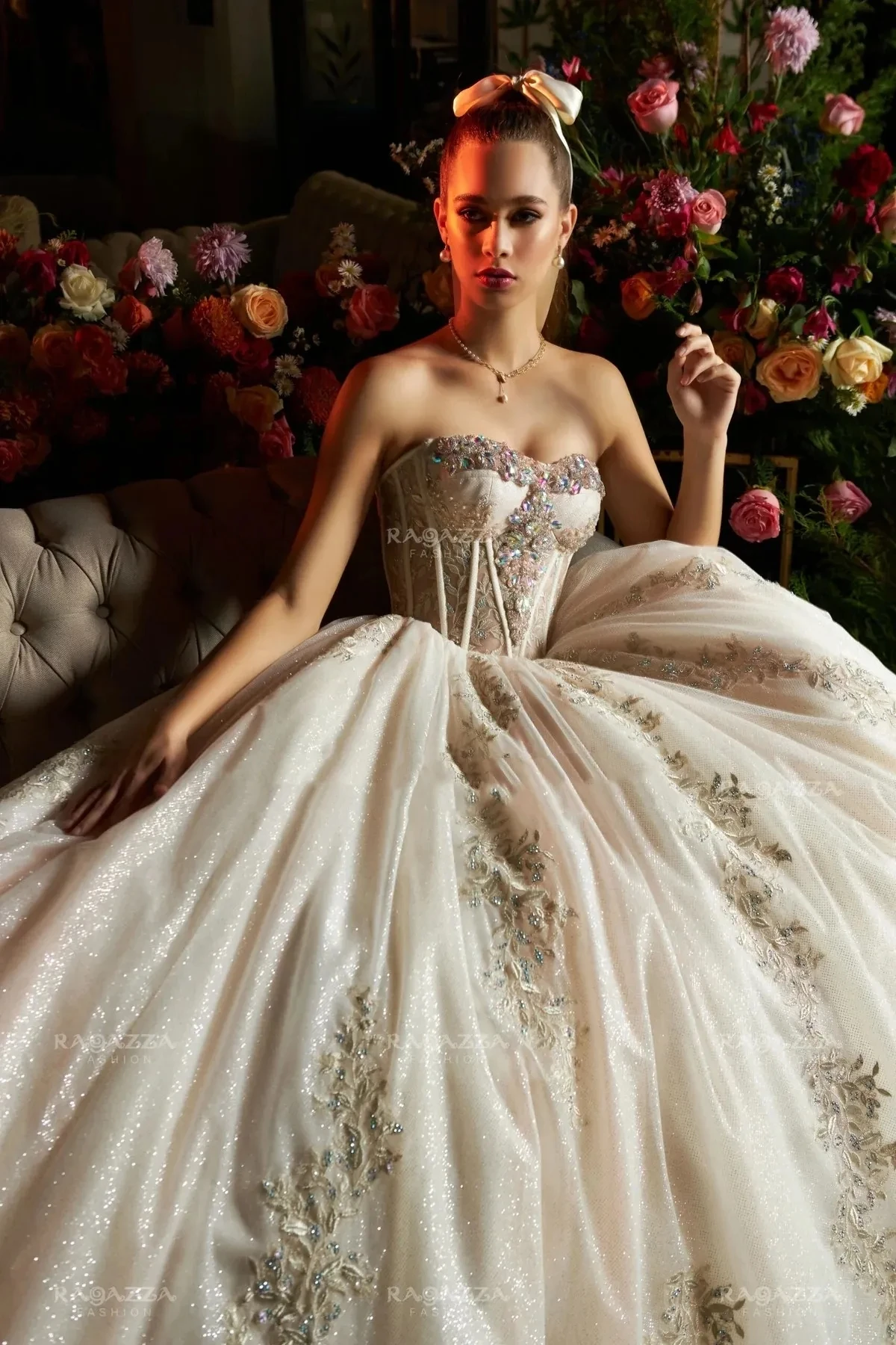 Charro Quinceanera Dresses Ball Gown Sweetheart Tulle Appliques Crystals Mexican Sweet 16 Dresses 15 Anos Customized