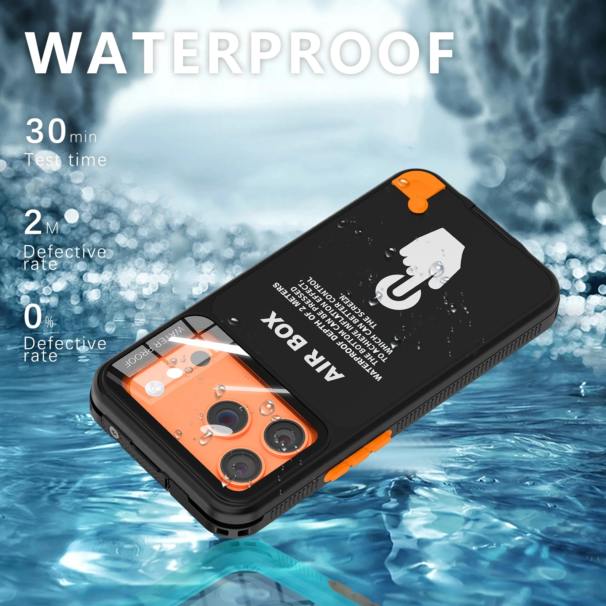 Touch-Enabled IP68 Waterproof Phone Case