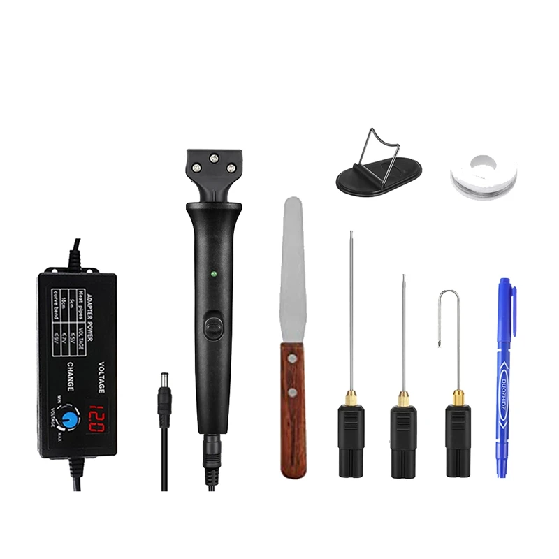 

1 комплект, Электрический Резак для пены, инструмент для резки пенопласта, 0-300 ℃, регулируемая температура, резак для проводов, пластиковая вилка стандарта США