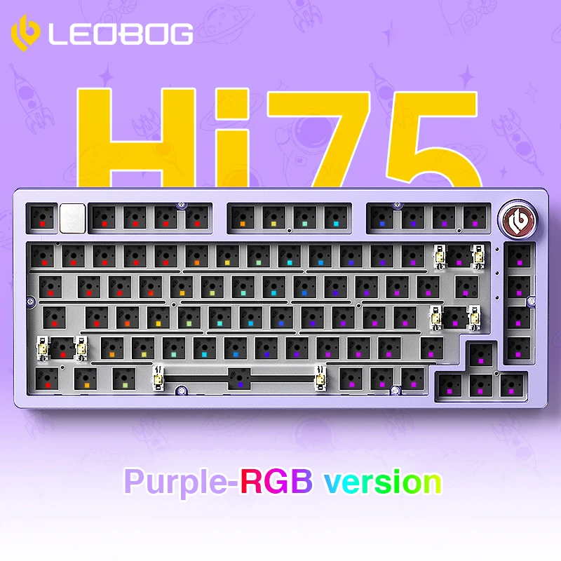 LEOBOG Hi75 75% カスタムベアボーンキーボード有線アルミキーボード