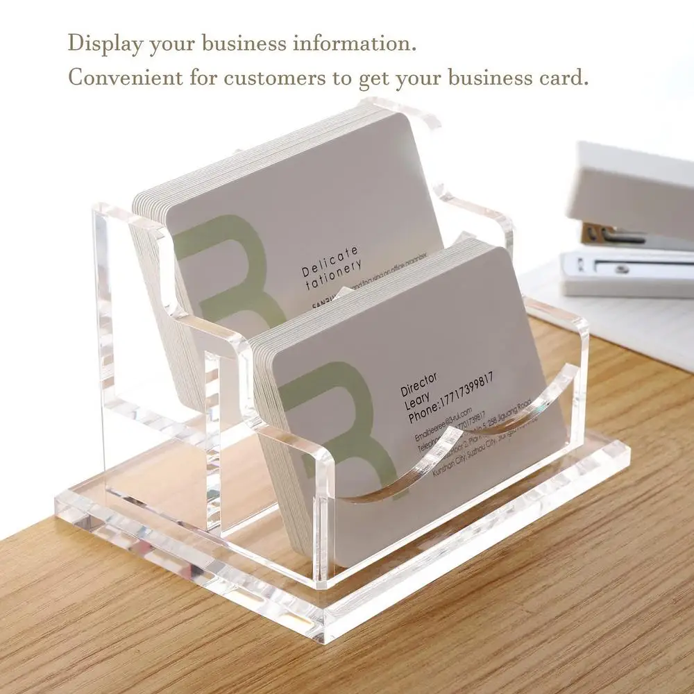 Description Picture 3 of itemAcrylic Business Card Holders Business Cards Display Holders Stand Clear Acrylic Business Card Display Stand Vertical Business