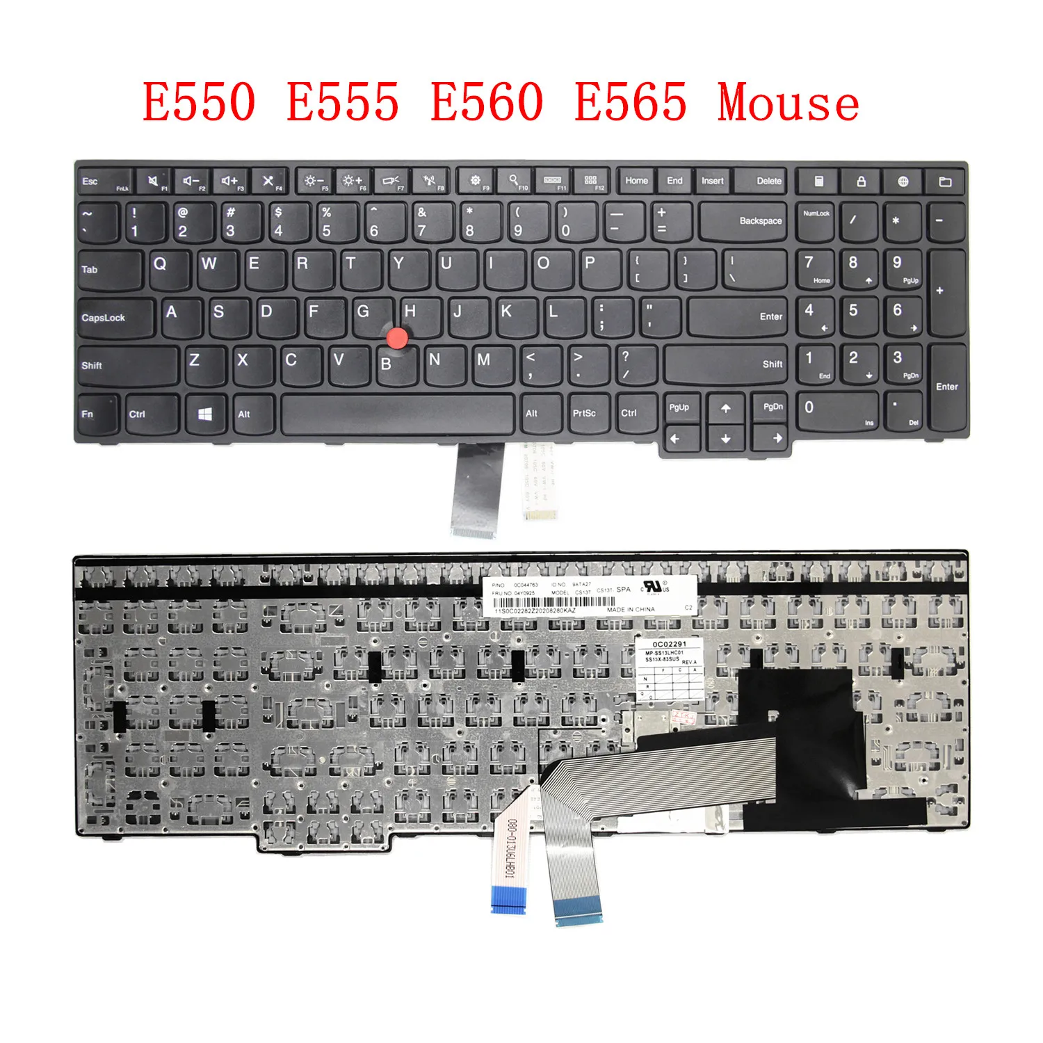 Tastiera Sostitutiva Per Lenovo Thinkpad E570 E575 E570C, Layout Italiano Non Retroilluminata, Ricondizionata Di Qualità