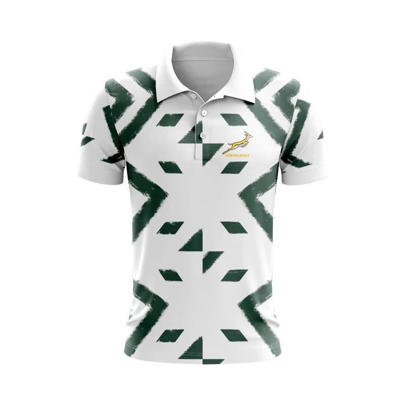 thumbnail image 1 of Camiseta prepartido de los Springboks sudafricanos 2024 para hombre (nombre y número personalizados), 1 of 4