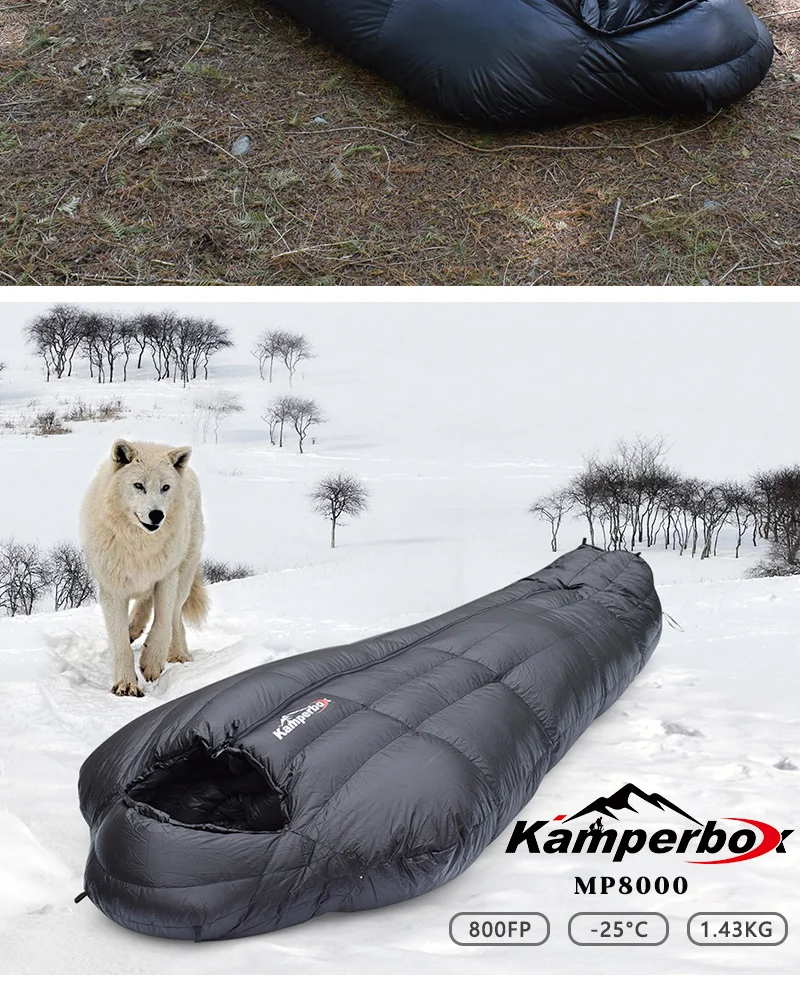 Kamperbox Winter Sleeping Bags Camping Down Sleeping Bags Winter Outdoor Ultralight Sleeping Bags Camping Equipments