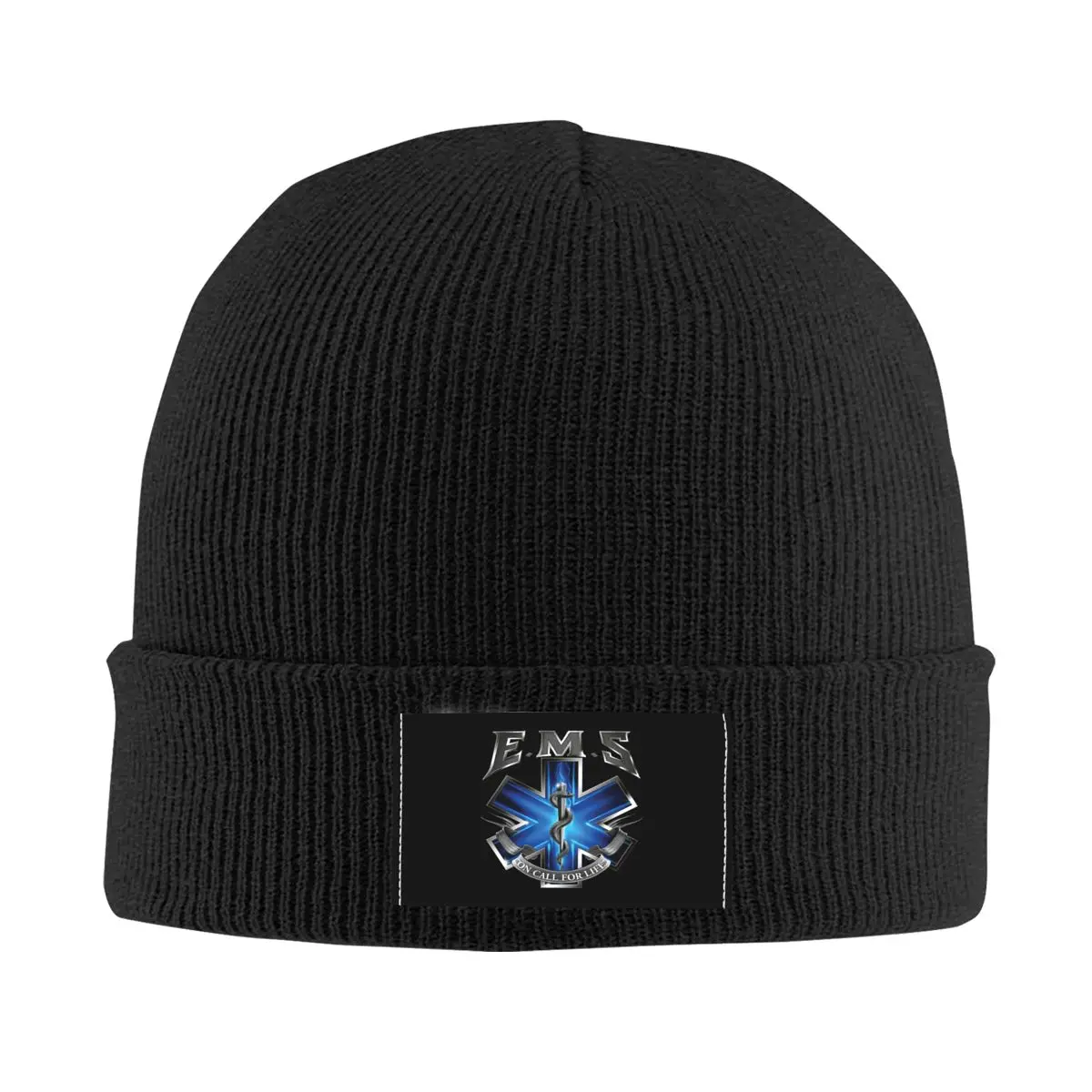 

Ems Star Of Life Skullies Beanies Caps Men Women Unisex Outdoor Winter Warm Knitted Hat Adult Emt Paramedic Medical Bonnet Hats