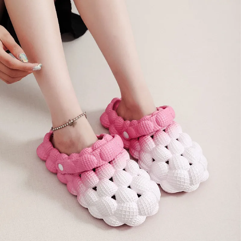 Women's 2024 New Summer Couple Sandals and Slippers Large Non slip Soft Sole Fashion Beach Outdoor Travel Vacation Beach Shoes