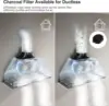 30" Range Hood Insert, Ductless Range Hood with 4 Speed Fan, White Stainless Steel & Tempered Glass Ran 4