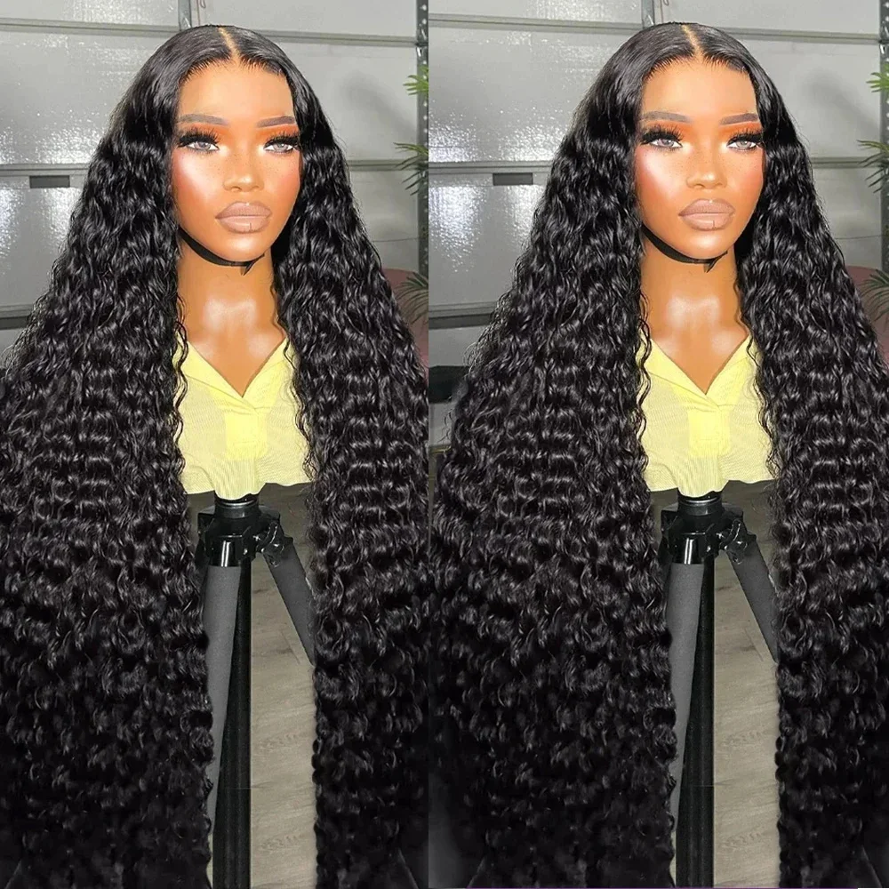 

13x6 13x4 Water Wave Lace Frontal Wig Transparent HD Lace Front Human Hair Wigs Curly Human Hair Lace Wigs For Women 8-32inch