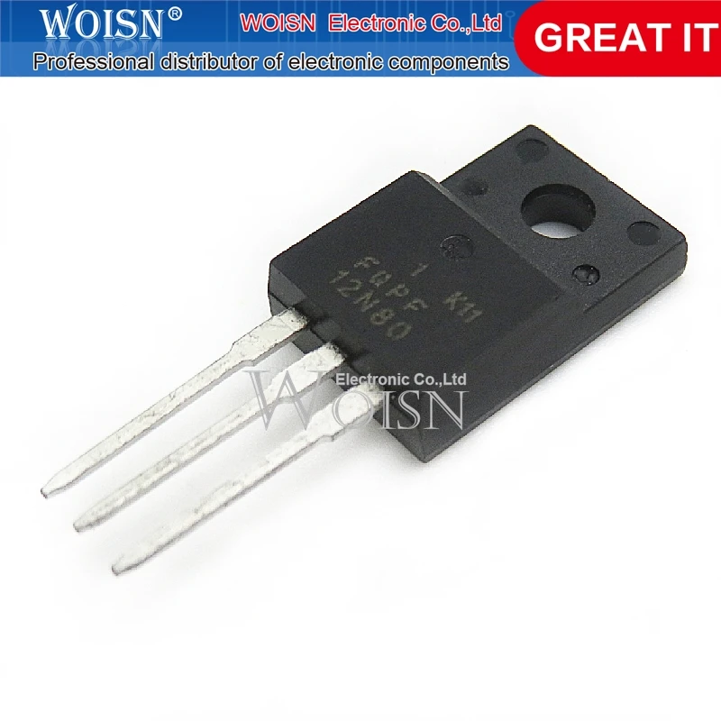 

10PCS FQPF12N80 12N80 TO-220F