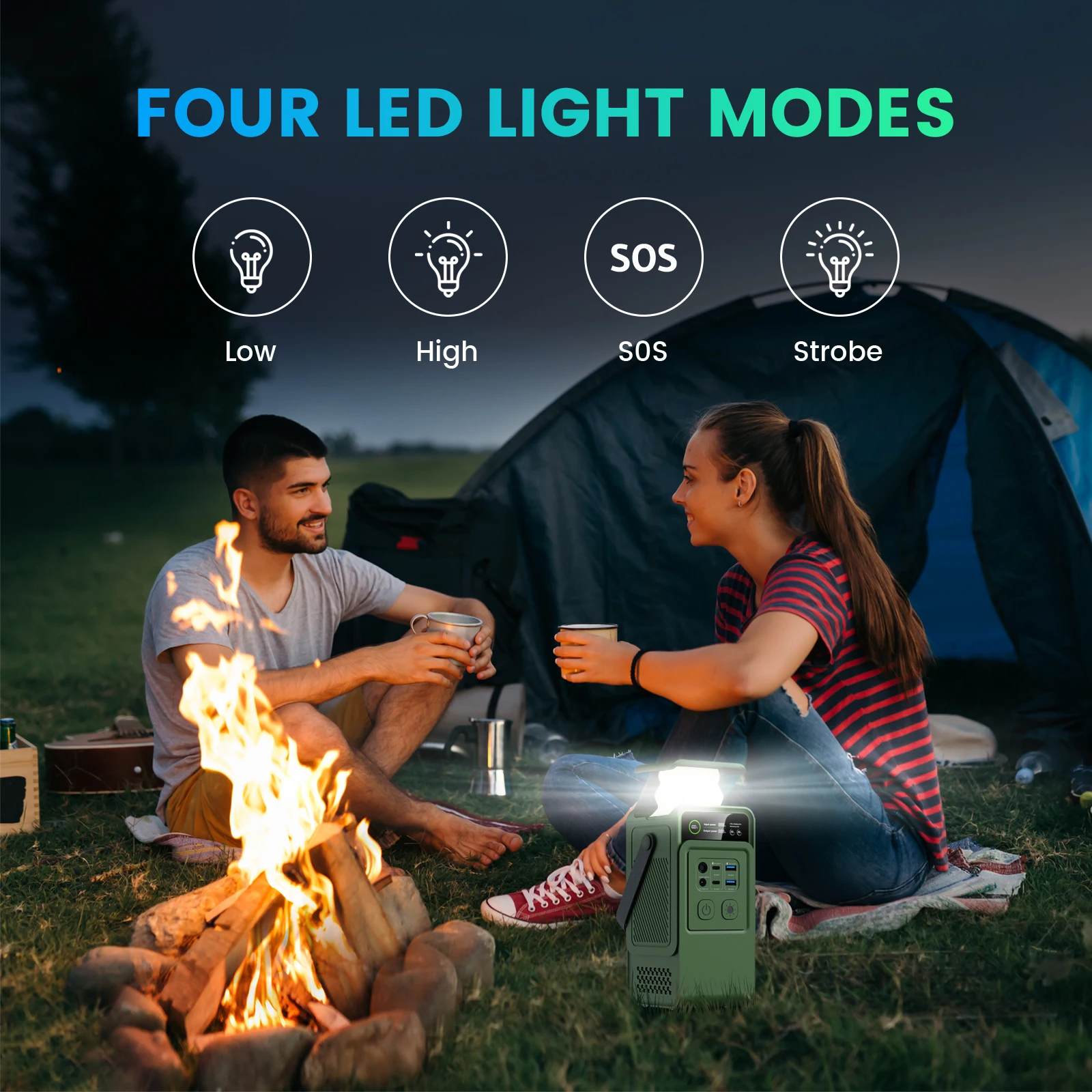 CTOLITY 200W Power Station 192Wh Lifepo4 Battery Power Bank 60000mAh Portable Charger Battery For Outdoor Energy Storage Supply 4