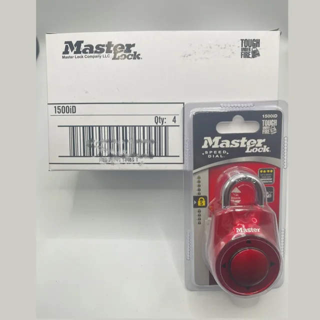 Master Lock 1500ID Portable Padlock Escape Room Gym School Club Cabinet Lock Combination Code Directional Keyless Door Lock 4