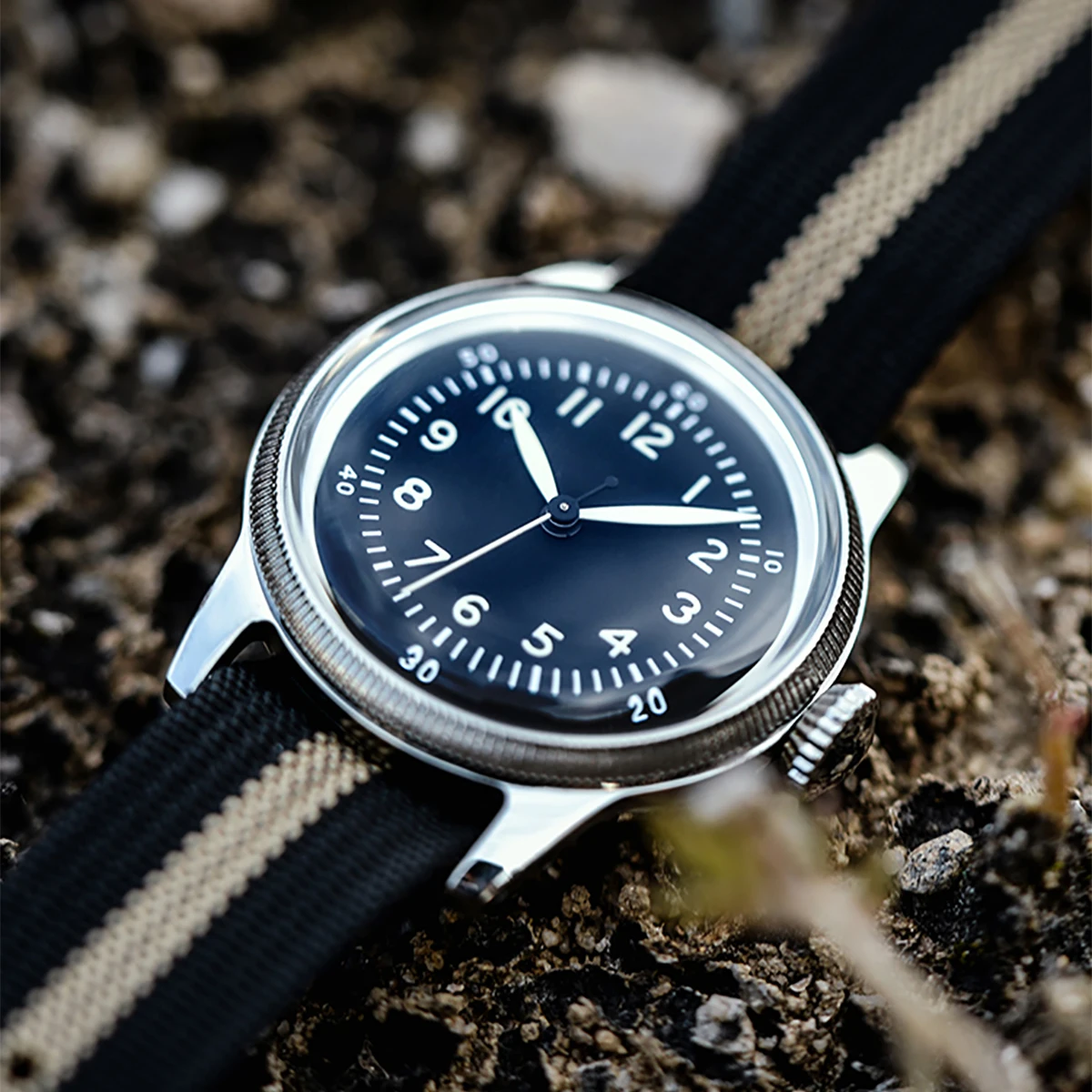 RDUNAE RA07 Retro Military Watch 316L Stainless Steel K1