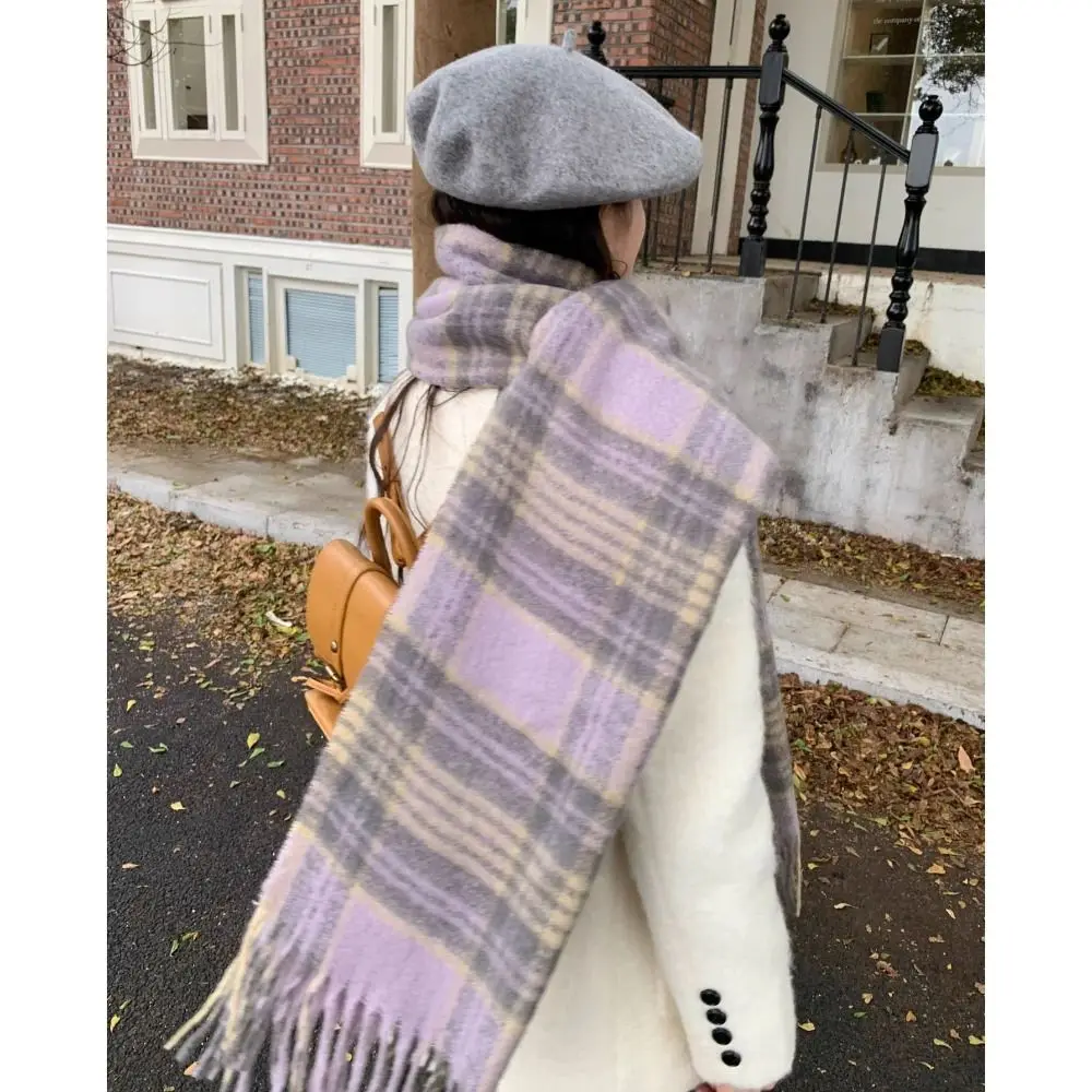 Warm Winter Cashmere Mohair Scarf Shawl Wrap for Women