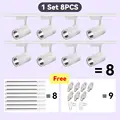 8 lights set white