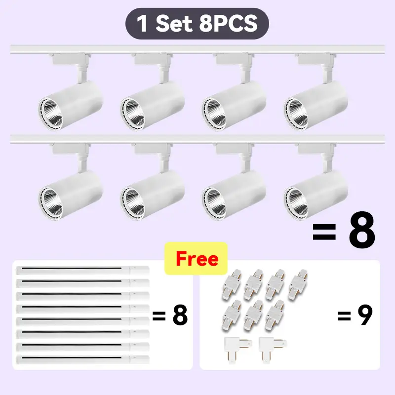 Led Track Light Set Ceiling Lamps Rail Lighting 220V Led Track Lamp Rail Light Spot Light Led Lights for Kitchen Shop Store Home - Image 21