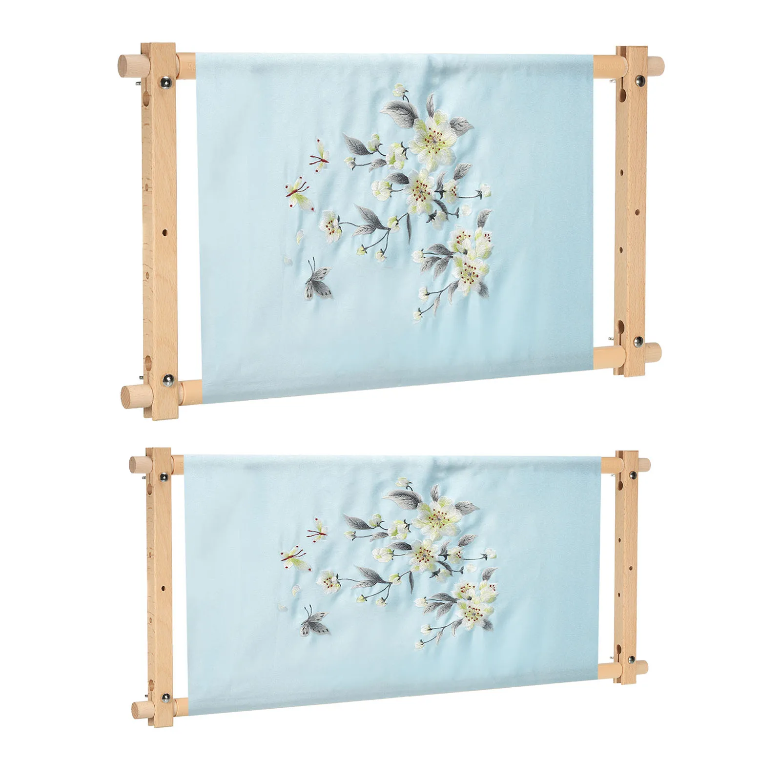 Wood Tapestry Scroll Embroidery Frame Cross Stitch DIY Crafts Sewing Tools 50x48