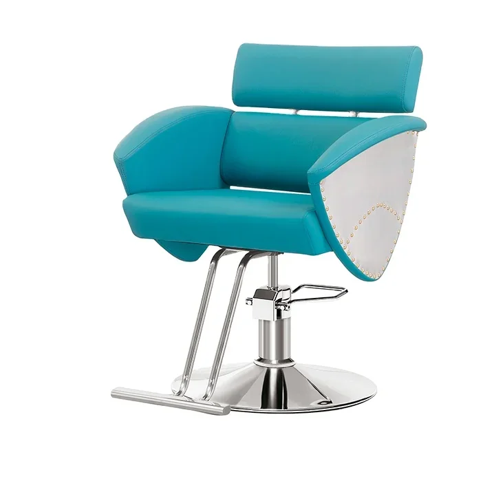 

Hotsale Barbershop Blue Barber Aluminum Chair Furniture For Hairdressing Salon