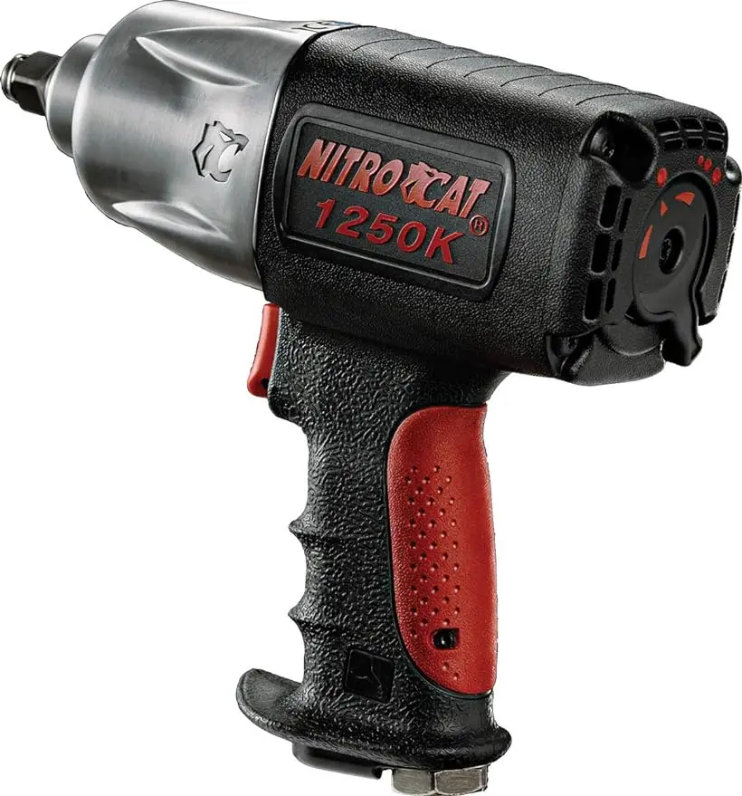 

AIRCAT Pneumatic Tools 1250-K 1/2-inch NITROCAT Composite Twin Clutch Impact Wrench : Impact Wrench : Powerful