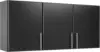 54" Wall Tool Cabinet Black Storage Bathroom Cabinet Pantry Cabinet with 2 Adjustable Shelves 12" D x 54" W x 24" H 1