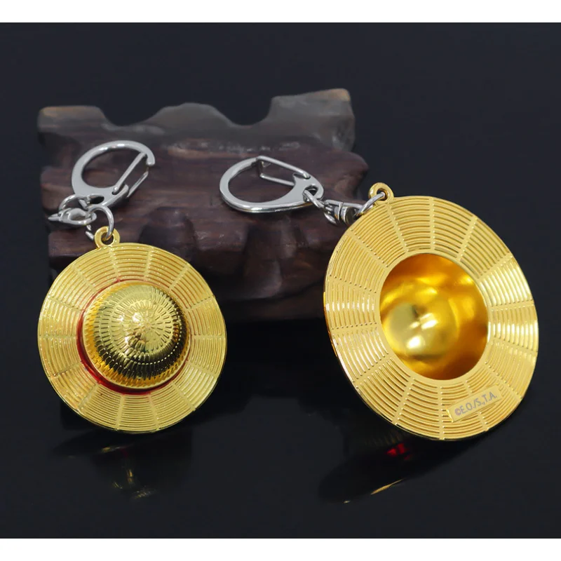 One Piece Luffy Straw Hat Keychain Luffy Zoro Usopp Nami Skull Anime