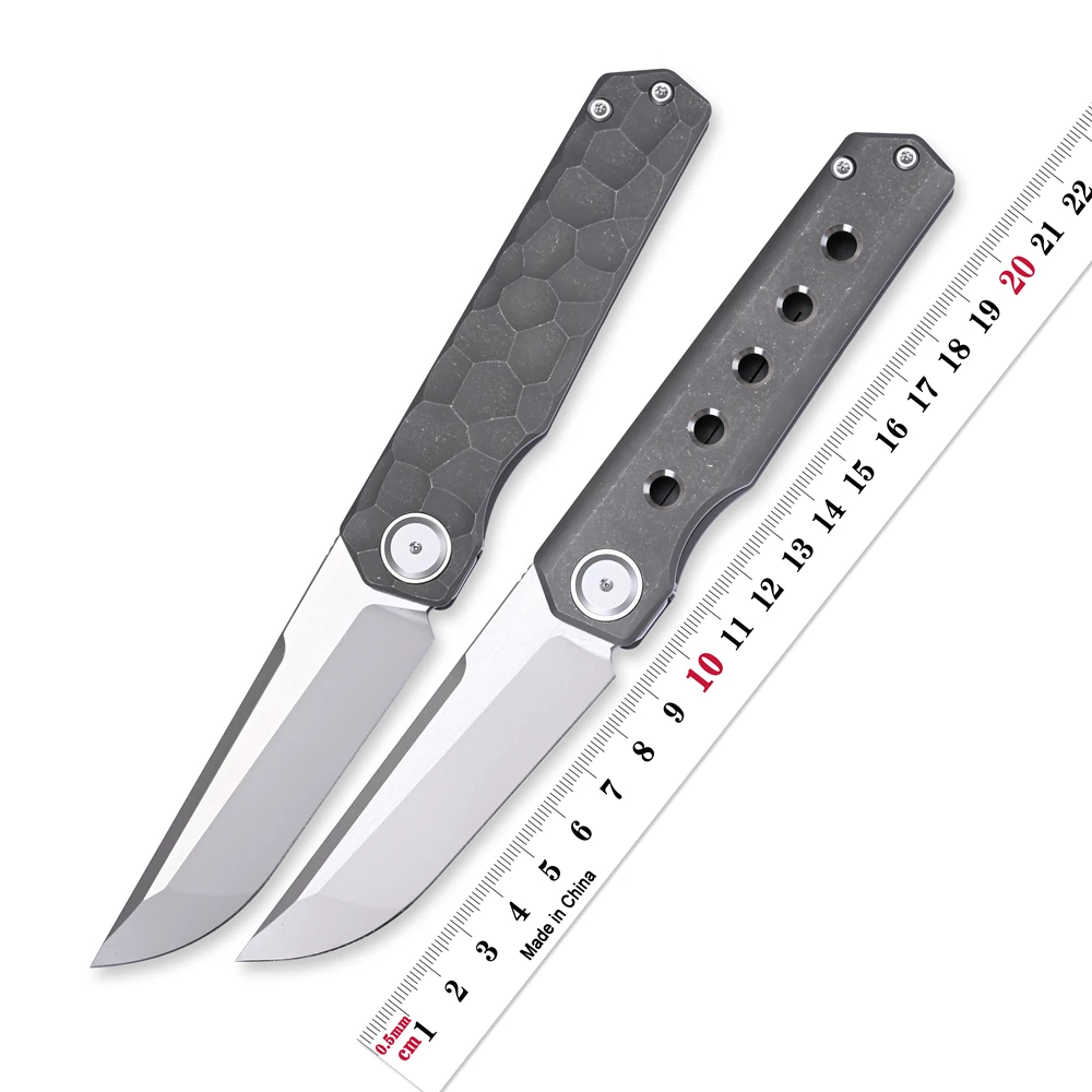 

2023 New MAXACE Raccoon Dog Folding Knife S90V Blade Titanium Handle Hunting Tactical Outdoor Camping Fishing Survive Tools