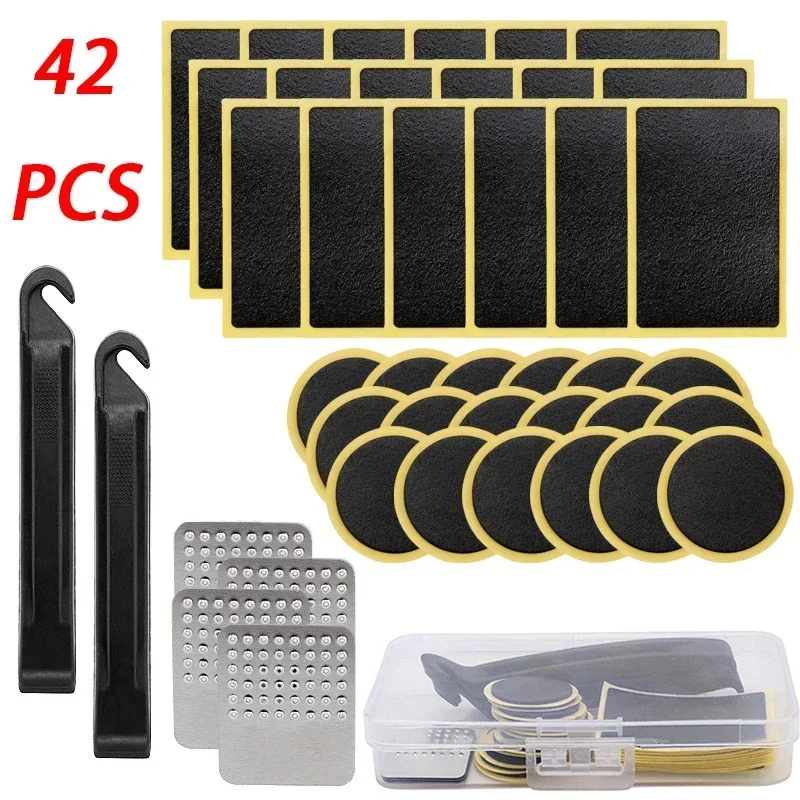 Bicycle Tire Patch Glue Free Bike Inner Tube Repair Pad