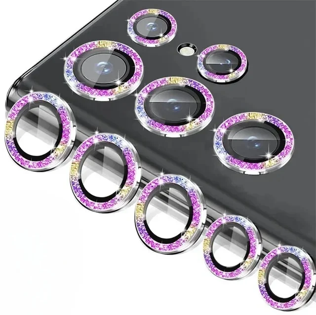 Glitter Camera Lens Ring with Flash of Light Protector