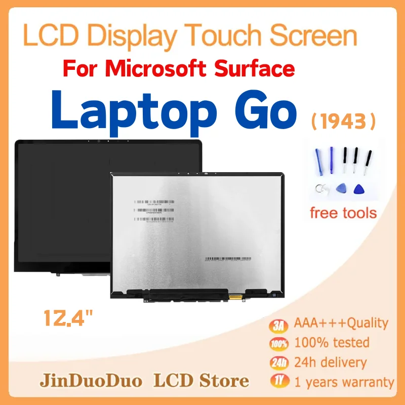 

12.4 inch LCD For Microsoft Surface Laptop GO 1943 LCD Display Touch Screen Digitizer For Surface Laptop GO 2 2013 Assembly