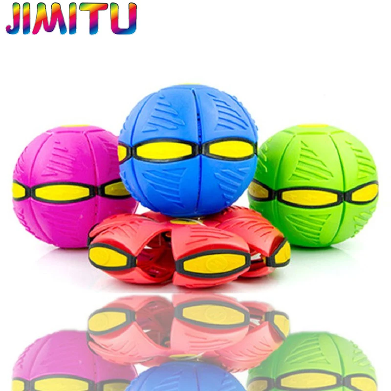 LED Flying UFO Flat Throw Disc Ball With LED Light Toy Kid Outdoor