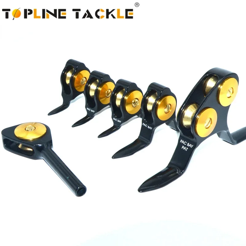 6pcsFishingRodGuideStainlessSteelRollerBoatTrollingRodRepair