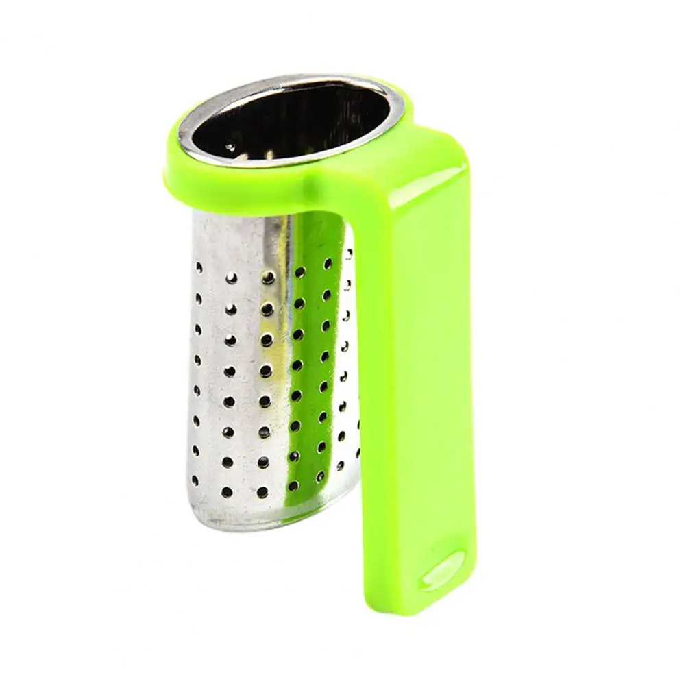 Tea Strainer Food Grade Rust-proof Stainless Steel Hanging On Cup Style Tea Infuser With Handle for Home